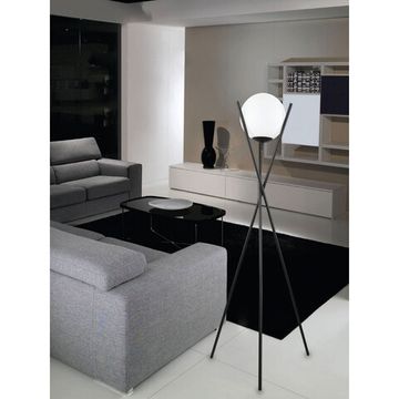 Торшер 1*E27 39594 черный/белый SALVEZINAS Eglo