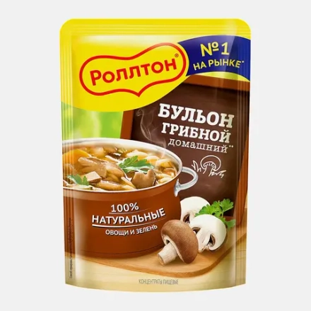 Бульон грибной Роллтон Домашний 90г