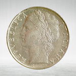 Italy 100 Lire 1966 R "Minerva Standing – Large Type", AU