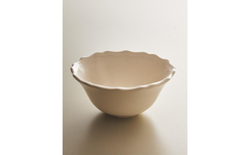 Zara Home миска из фаянса, цвет бежевый, 14 см