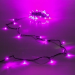 Гирлянда для дома 7,5м 80 ламп LED зелёный пров.,8 реж, IP-20, Розовый