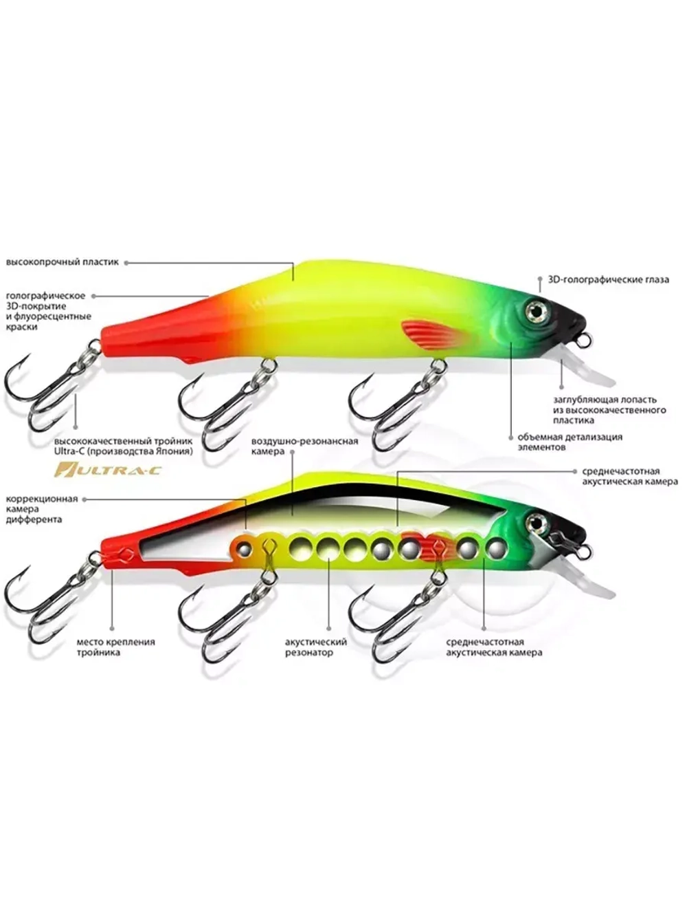 Воблер Минноу KRONOS Z-110 110mm, вес - 15,0g,
