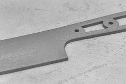 Заготовка для ножа, сталь M390 2,6мм. Модель "Геликон НШ195" с клинком 195мм, ТО 62-63HRC