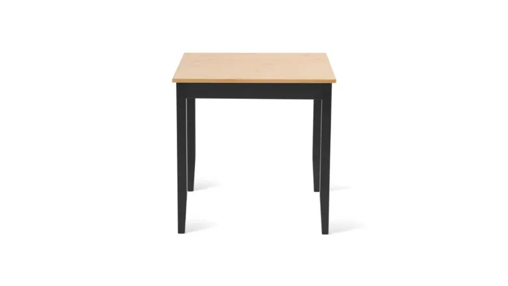 Кухонный стол  -  аналог IKEA /ЛЫМ/ ИКЕА, 74x74см, черный/светло-коричневый