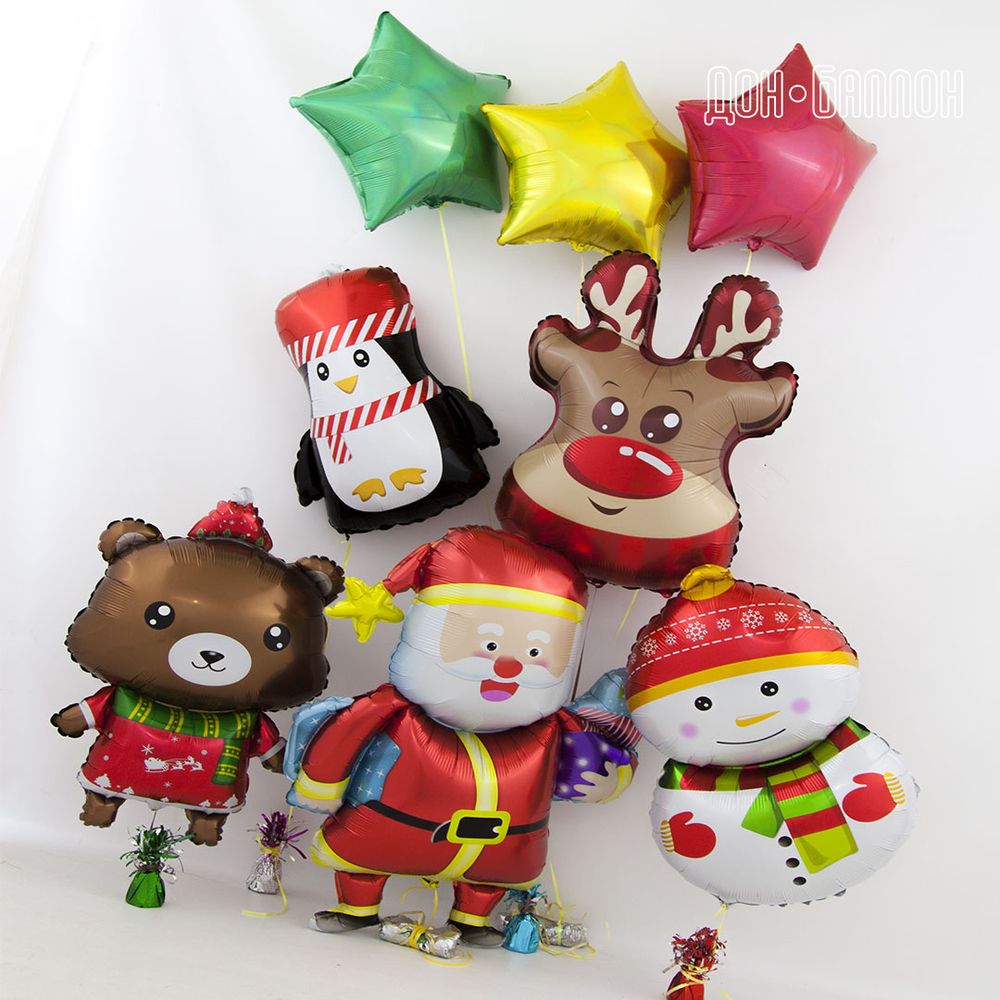 Шар (32"/81 см) Фигура, Счастливый снеговик