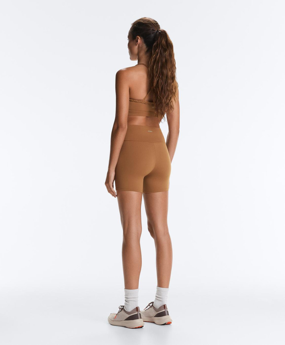 OYSHO Велосипедки Comfortlux с высокой посадкой длиной 10 см, тоффи