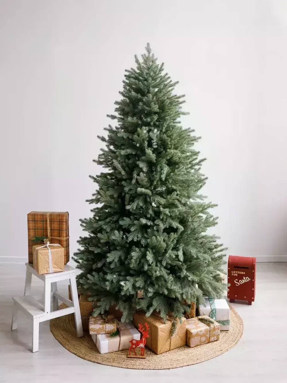 Ель искусственная голубая «Марселло» (Литая хвоя) 210 см / 2.1 м