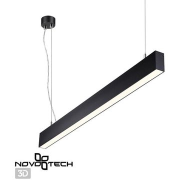 Подвесной светодиодный светильник 30W вниз + 12W вверх 4000K 358880 черный Iter Novotech