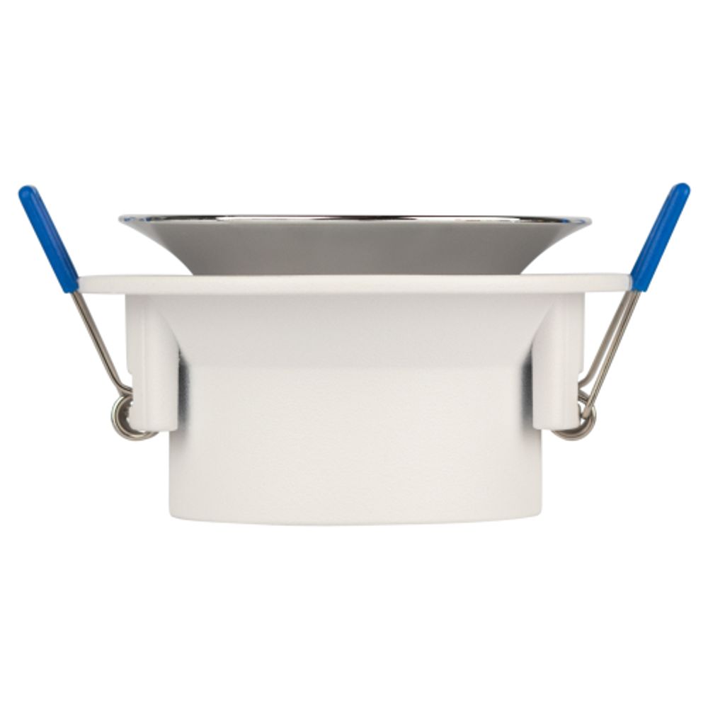 Светильник встраиваемый декоративный ЭРА KL103 WH/CH под лампу MR16 GU5.3 белый/хром