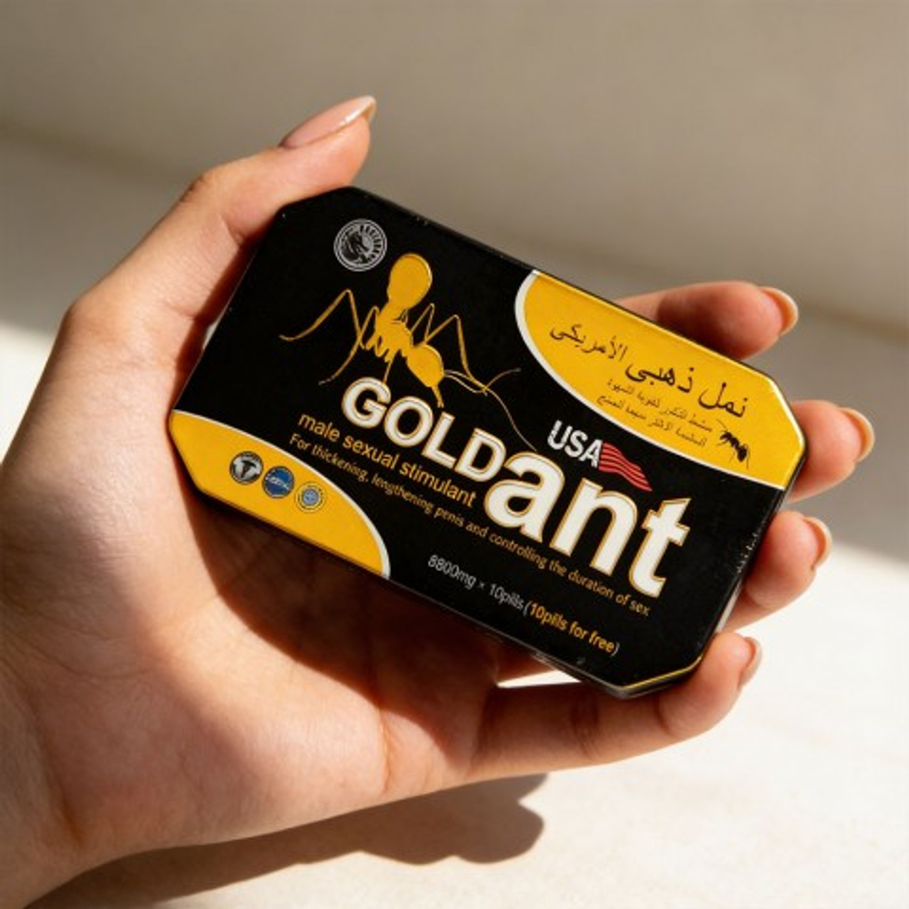 Мужской возбудитель Gold ant (с витамином 10 таблеток + 10 витаминок)