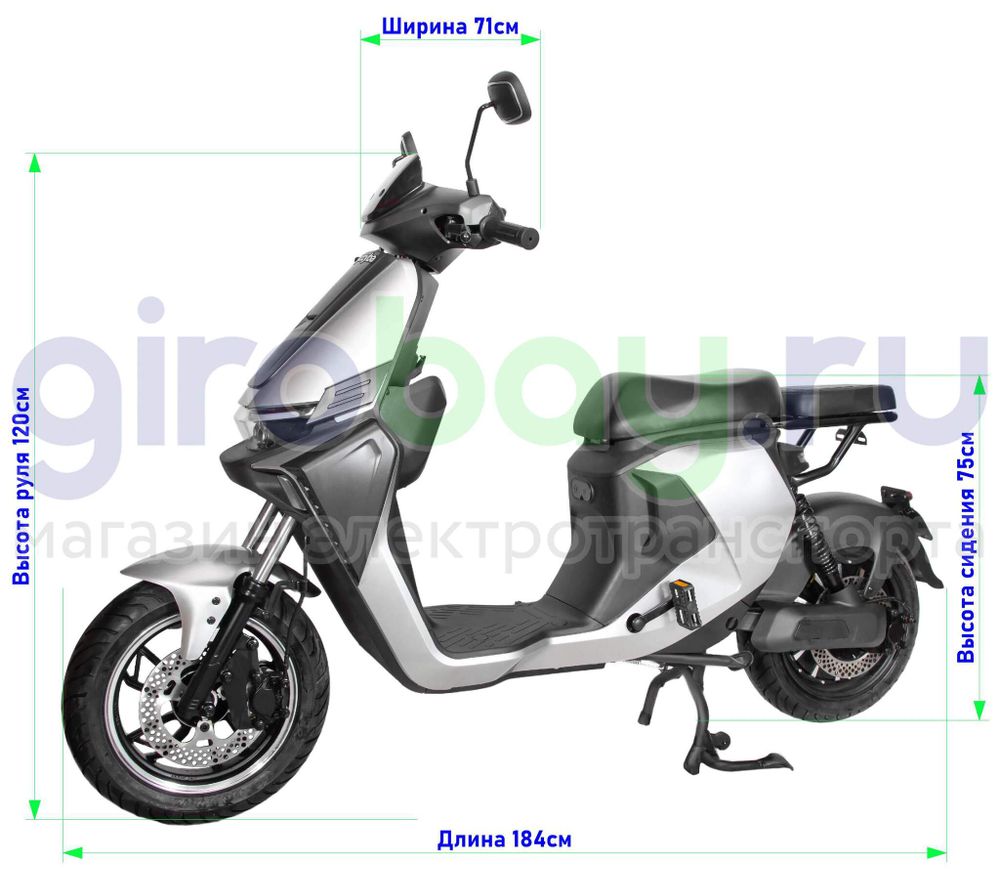 Электроскутер Syccyba Tobot 5500W (60V/40Ah) фото №2