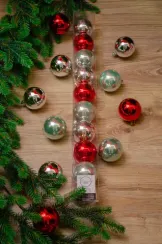 Набор пластиковых шаров Фестивальный 60 мм, 10 шт, Kaemingk (020397)