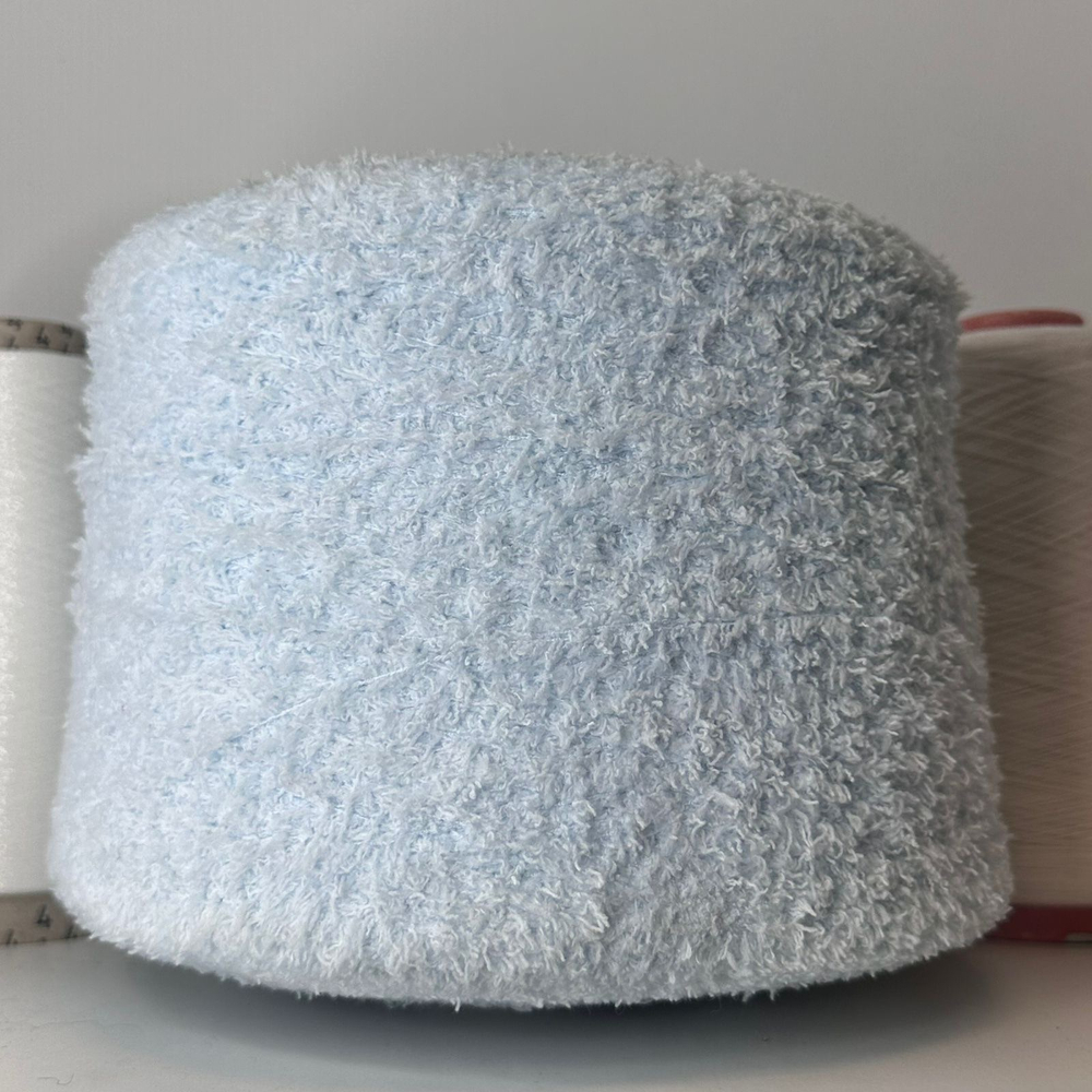 OMEGA - Pinori Filati; 100% фибра; 400м/100гр; Травка; col. 034, цвет: светло-голубой;