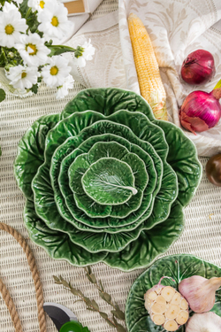 Чаша на ножках Bordallo Pinheiro Капуста 9см