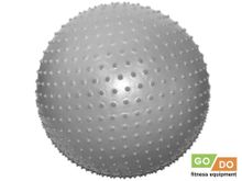 Мяч для фитнеса с массажными шипами d - 70 см GO DO :МА-70-СЕ  (Серебро)