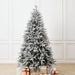 Заснеженная елка с шишками «ile Grande» (Литая+пвх) 210 см / 2,1 м