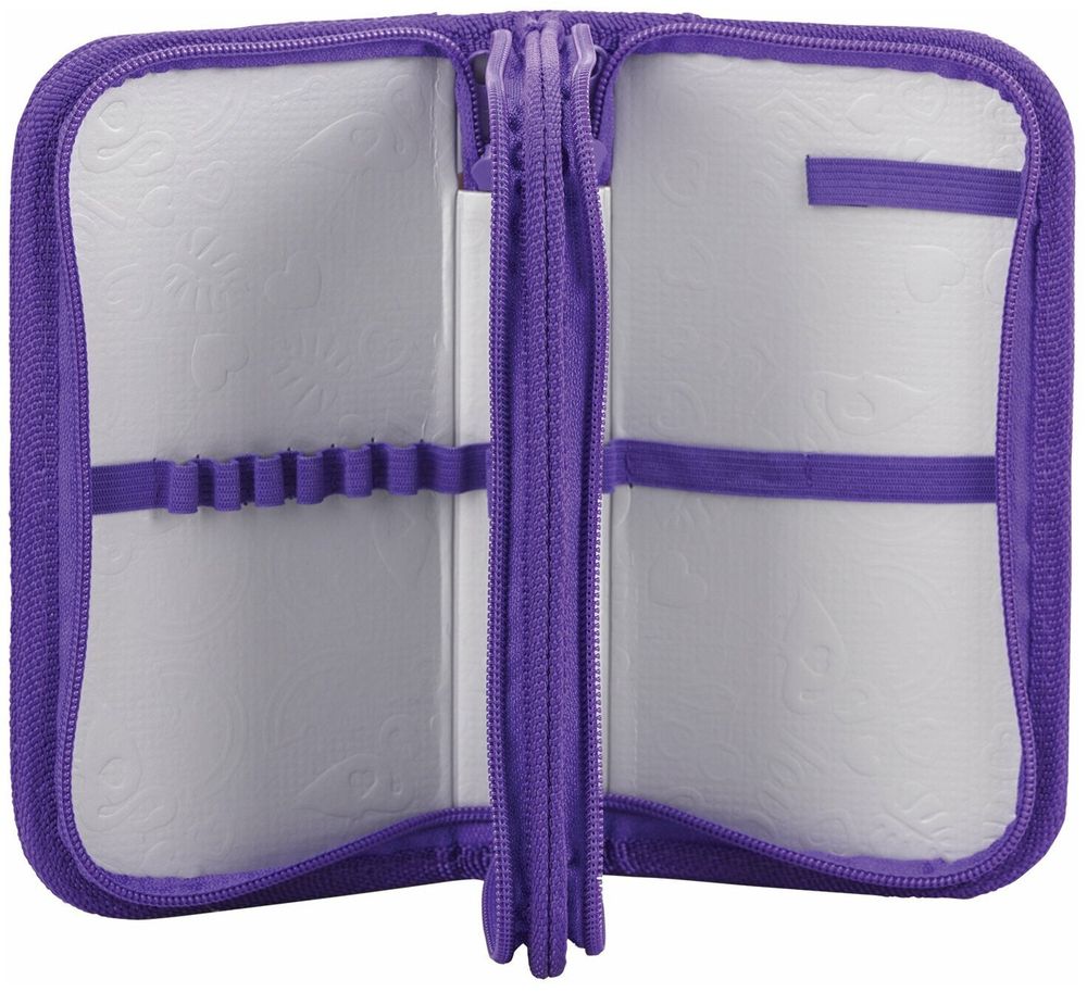 Пенал ПИФАГОР, 2 отделения, ламинированный картон, 19х11 см, "Black kitten", 270881