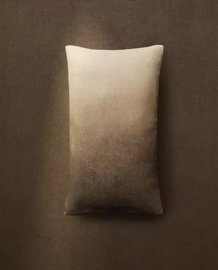 ZARA HOME НАВОЛОЧКА ДЛЯ ДЕКОРАТИВНОЙ ПОДУШКИ С ЭФФЕКТОМ ОМБРЕ, СВЕТЛО-БЕЖЕВЫЙ