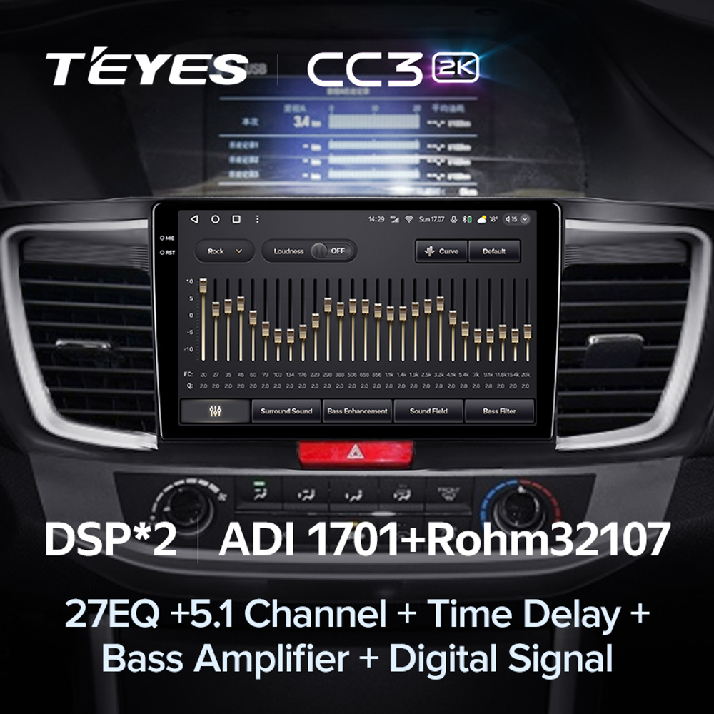 Teyes CC3 2K 10,2"для Honda Accord 2012-2018