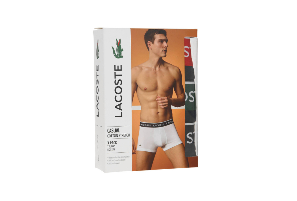 трусики-боксеры 3-pack Lacoste - черный(5H3401)