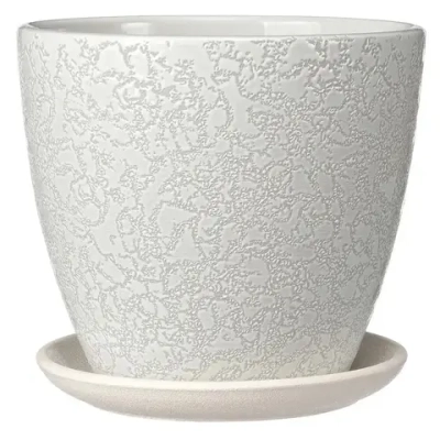 Горшок керамический МАДЖЕНТА D180мм 2,3л белый крокус