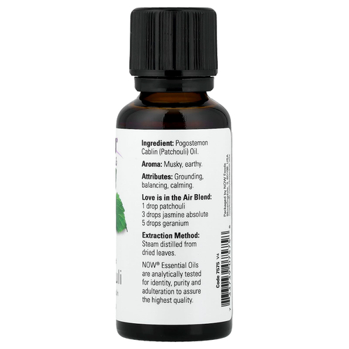 NOW Foods, Эфирные масла, пачули, 30 мл (1 жидкая унция)