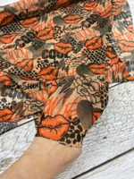 Сетка стрейч Губы