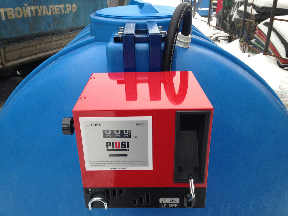 Мини АЗС Cube G 5000 комплектация: топливозаправочная колонка Cube 56/33, бак 5000л, крепеж и соединия Полимер-Групп PIUSI 5000 л. горизонтальная (2631x1800x1850см;) - арт.559154