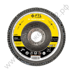 Круг лепестковый для шлифования по нержавеющей стали FTL Ergo цирконий 27 125 х 22,2 мм P80