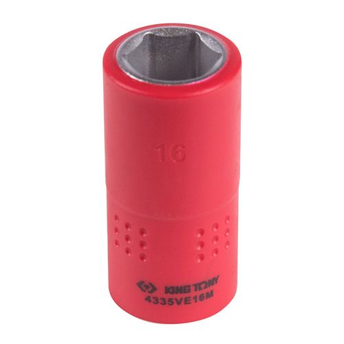 KING TONY (4335VE16M) Головка торцевая диэлектрическая шестигранная 1/2", 16 мм
