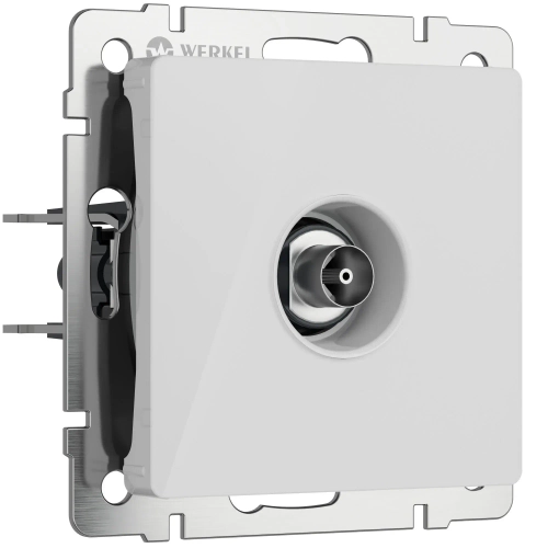 ТВ-розетка оконечная (белый акрил) W1183041