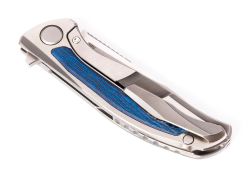 Нож Широгоров Флиппер F95NL S90V MRBS CarboTi Blueфотография - 7