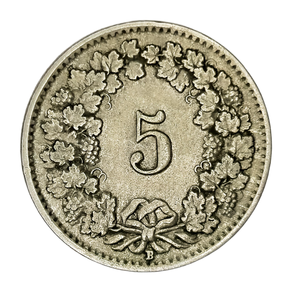 Switzerland, 5 Rappen, 1940 – Libertas Series, VF