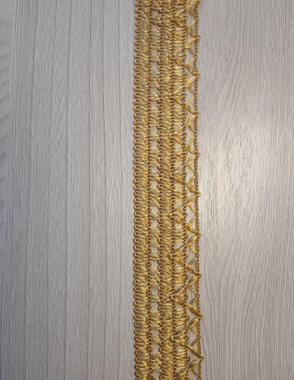 Декоративная тесьма №4 цвет25 (Золотисто-коричневый) 25мм 25м