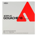 Акриловая гуашь Holbein Acrylic Gouache 20 мл набор из 18 цветов