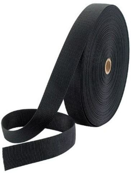 Лента ранцевая черная плоск. 40 мм. 50 мет