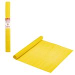 Бумага гофрированная (креповая) ДЛЯ ФЛОРИСТИКИ 110 г/м2, желтая, 50х250 см, ОСТРОВ СОКРОВИЩ, 112540