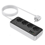AC22 Sunlight (PD30W/1C3A) сетевой фильтр на 4 розетки 1.5m (black)