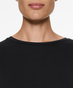 Oysho Футболка из модала с короткими рукавами, черный