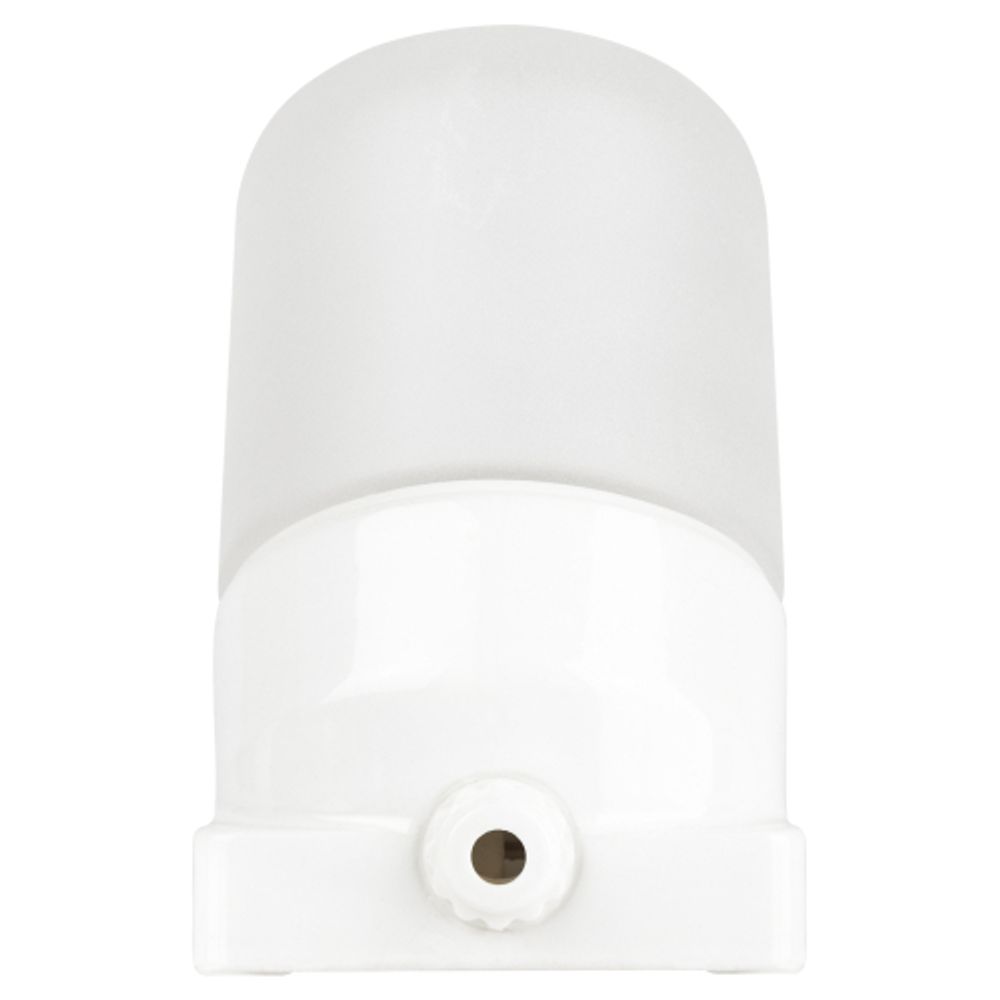 Светильник ЭРА НББ 02-60-002 для бани и сауны керамика/стекло наклонный IP54 E27 max 60Вт 150х90х85 белый НПБ400