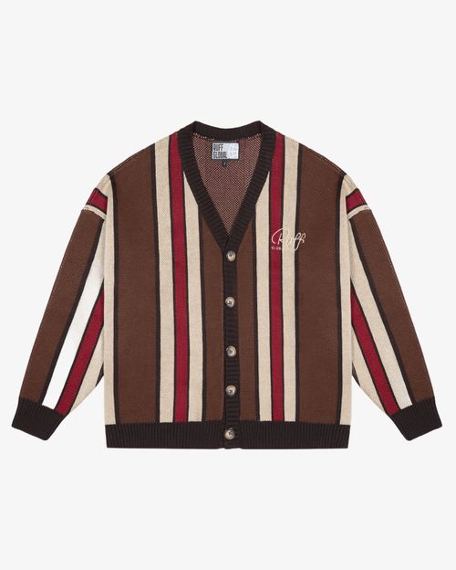 Кардиган RUFF Global Shadow Stripes коричневый