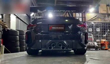 Выхлопная система и диффузор заднего бампера для BMW M2 G87 2023+ БМВ тюнинг