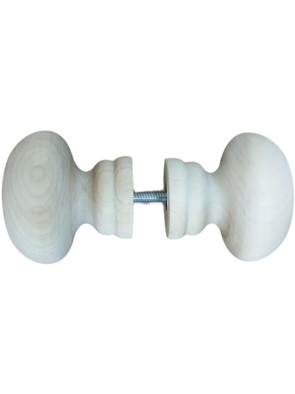 Ручка деревянная кнопка межкомнатная, для двери 60 мм