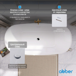 Акриловая ванна ABBER AB9219 белая