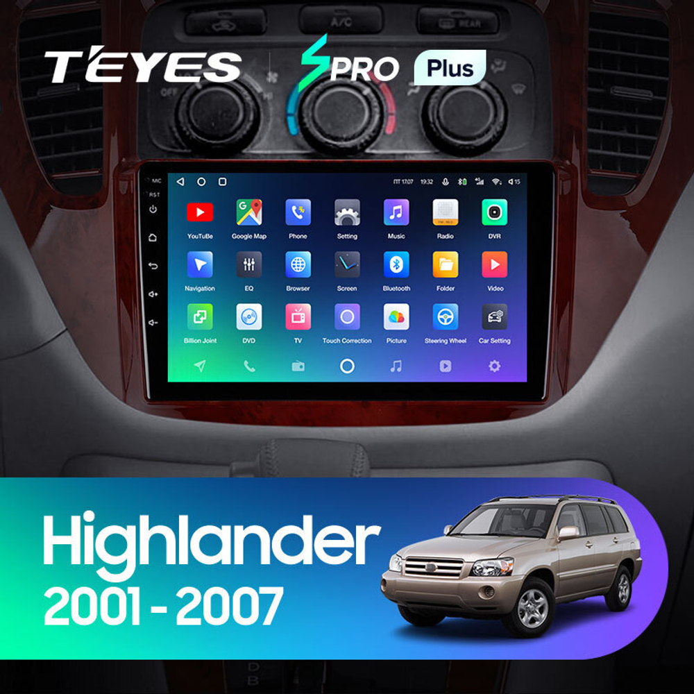Teyes SPRO Plus 9" для Toyota Highlander 2001-2007