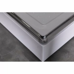 Душевой уголок Esbano ESR-8005 ESUGR8005 80х80 стекло рифленое, матовое/профиль хром