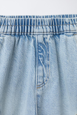 ZARA ДЖИНСЫ КАРГО, ВЫЦВЕТШИЙ СИНИЙ