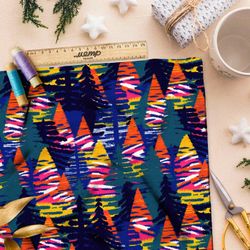 Ткань премиум сатин танцующий орнамент