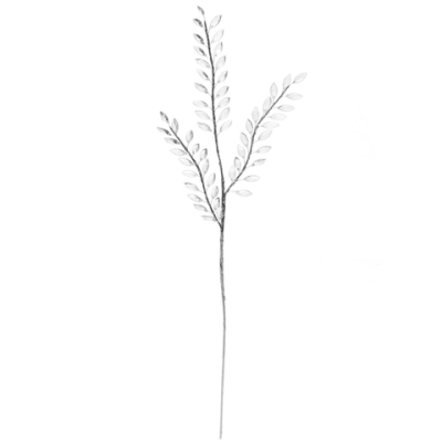Ветка декоративная «Изысканный стиль» 80 см, Прозрачный