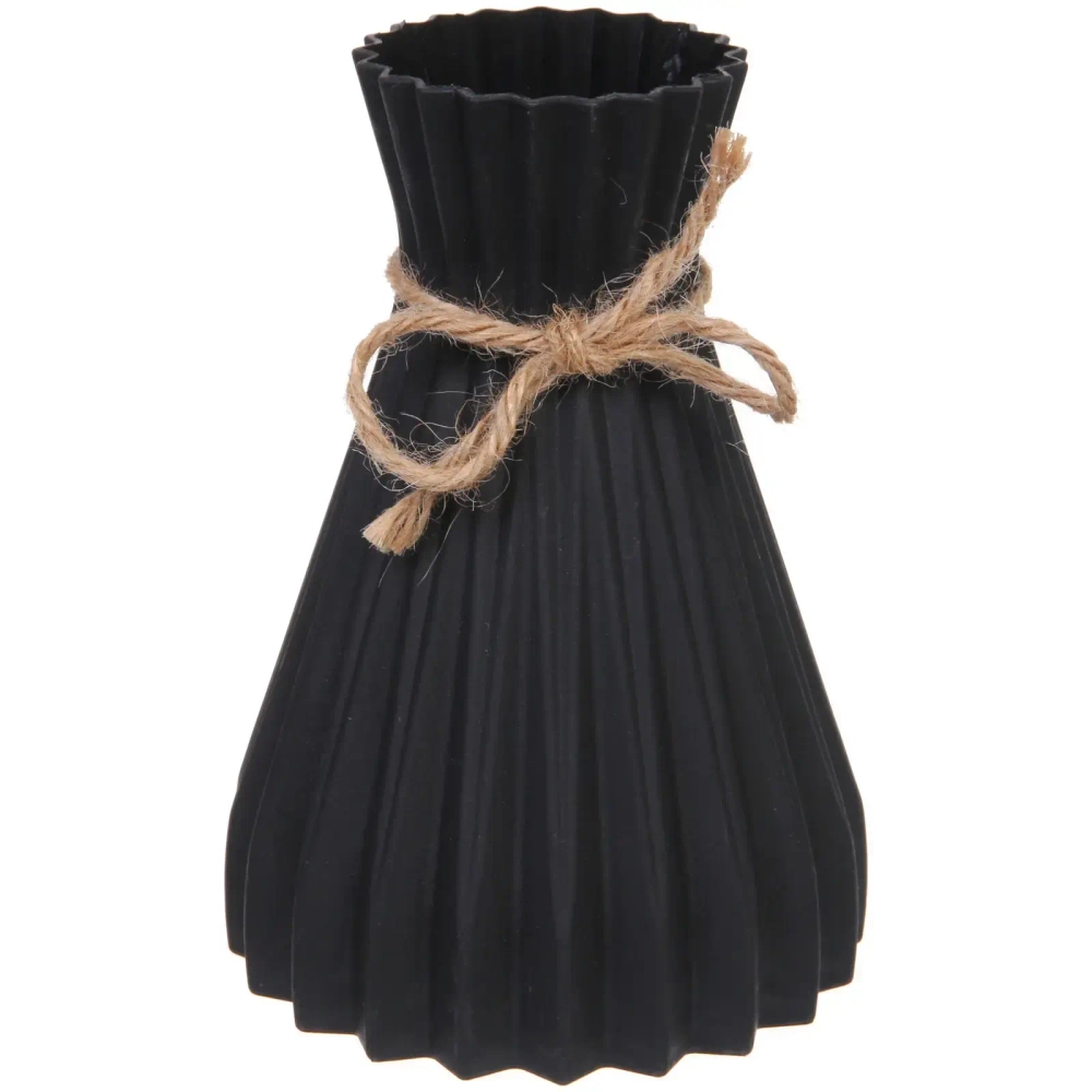 Ваза из пластика «Селин» 12*17см цвет черный